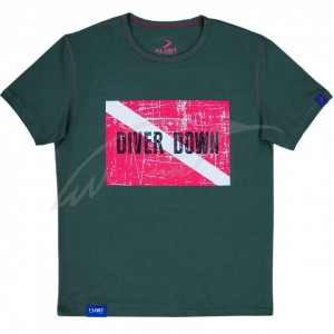 Футболка Klost Diver Down мужская ц:зеленый