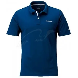 Футболка Shimano Polo Shirt (short sleeve) L ц:navy blue