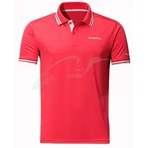 Футболка Shimano Polo Shirt (short sleeve) L ц:red