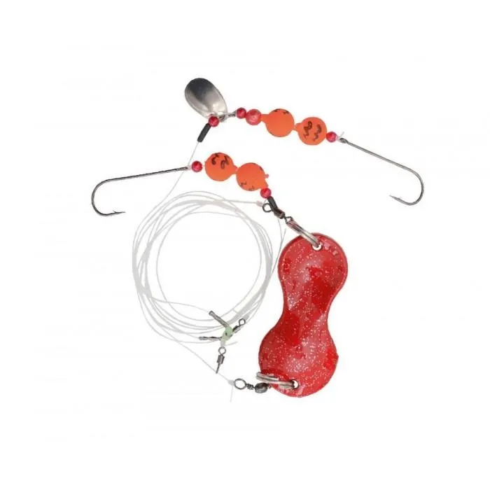 Готовая оснастка Zebco Z-Sea Flatty Teaser Rig Lead Free 3 Red 60г