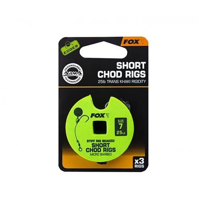 Готовый поводок Fox Edge Short Chod Rig Micro Barbed #7