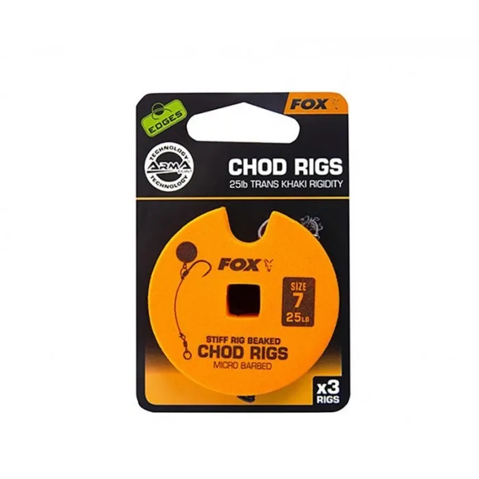 Готовый поводок Fox Edge Standart Chod Rig Micro Barbed #7