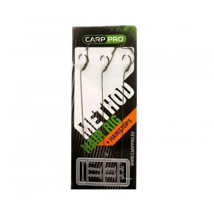 Готовый поводок с крючком Carp Pro Method Hair Rig Hooklink 25 lb №8