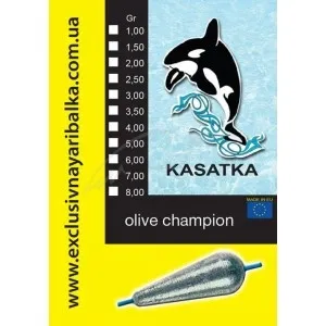 Груз-оливка Kasatka Champion 1.5g