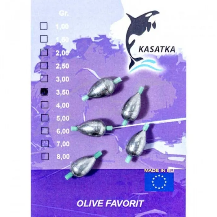 Груз-оливка Kasatka Oliva Favorit 1.00г (5шт)