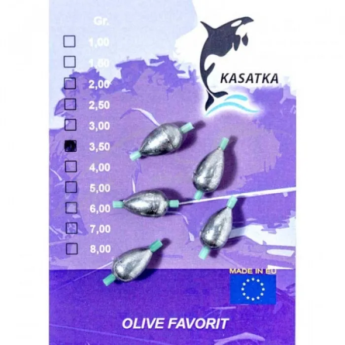 Груз-оливка Kasatka Oliva Favorit 1.50г (5шт)