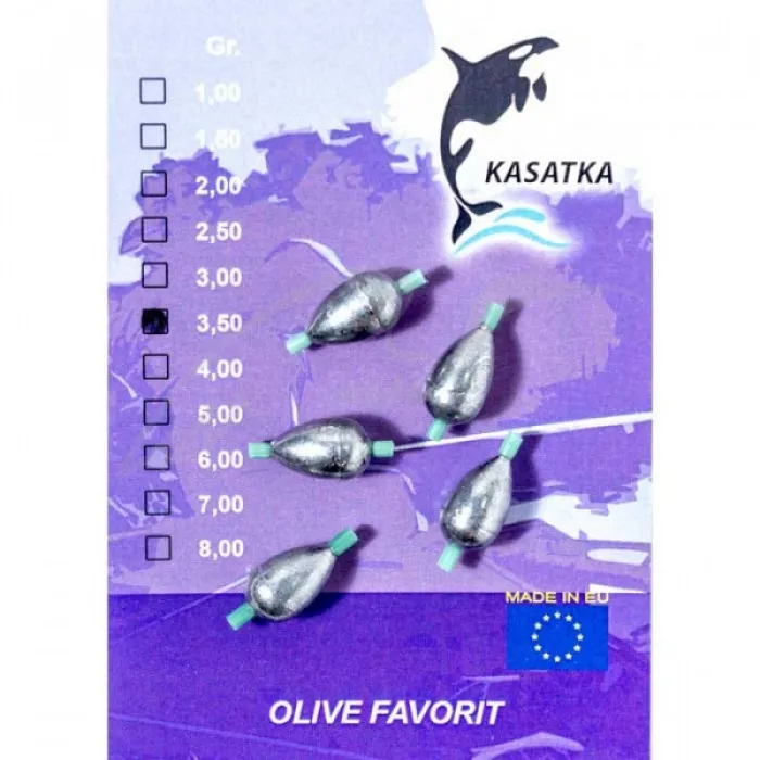 Груз-оливка Kasatka Oliva Favorit 2.00г (5шт)
