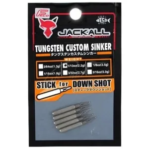 Грузило Jackall JK Tungsten Sinker Stick DS 1.3g (3/64oz) 7 шт/уп