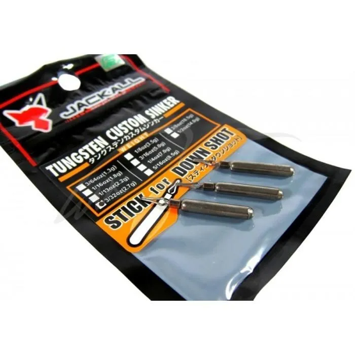 Грузило Jackall JK Tungsten Sinker Stick DS 5.0g (3/16oz) 3 шт/уп