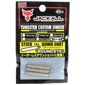 Грузило Jackall JK Tungsten Sinker Stick DS Round Eye 3.5g (1/8oz) 4 шт/уп