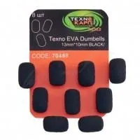 Искусственная насадка Технокарп Texno EVA Dumbells 13mm*10mm black (8шт/уп)