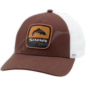 Кепка Simms Trout Patch Trucker Hat One size ц:bark