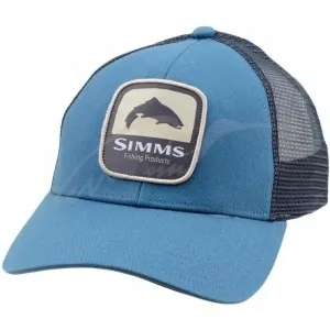 Кепка Simms Trout Patch Trucker Hat One size ц:blue stream