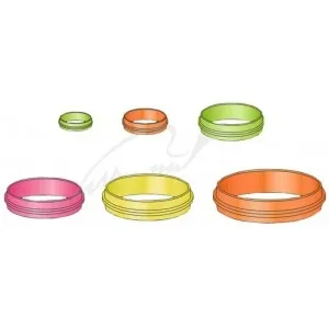 Кольца для крючка Stonfo 277 Elastic Ring Fluo Colours #1