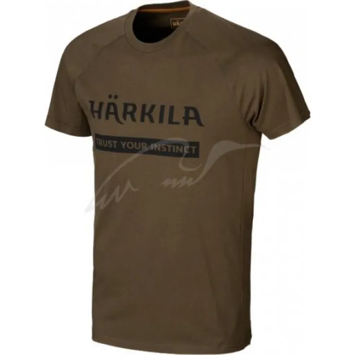 Комплект футболок Harkila Logo. Размер - Цвет - зелёный/коричневый