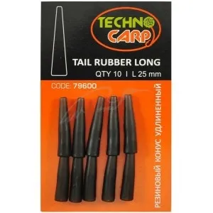 Конус Технокарп Tail Rubber Long резиновый 25мм (10шт/уп)