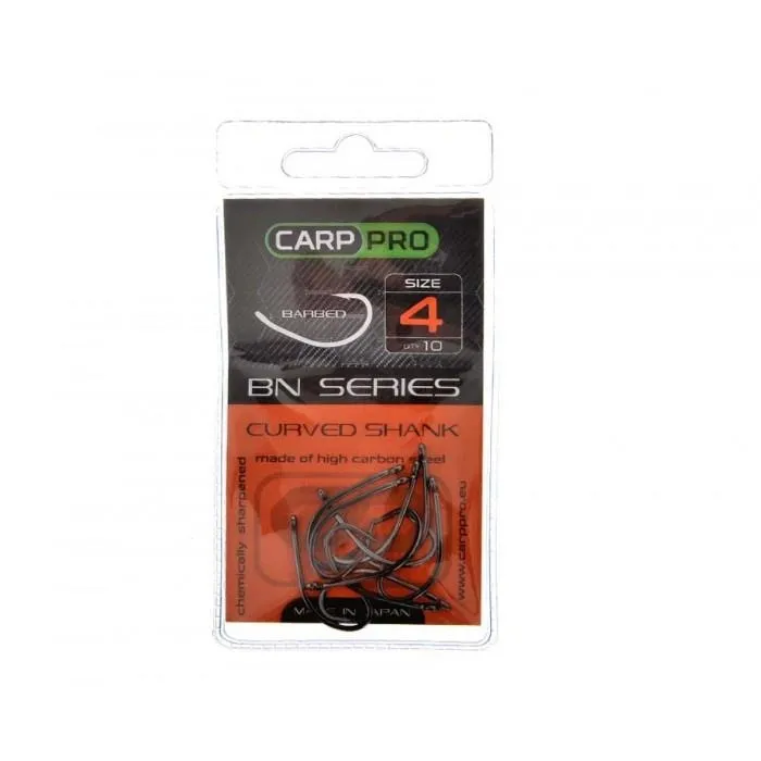 Гачки Carp Pro Black Nickel Curved Shank №4