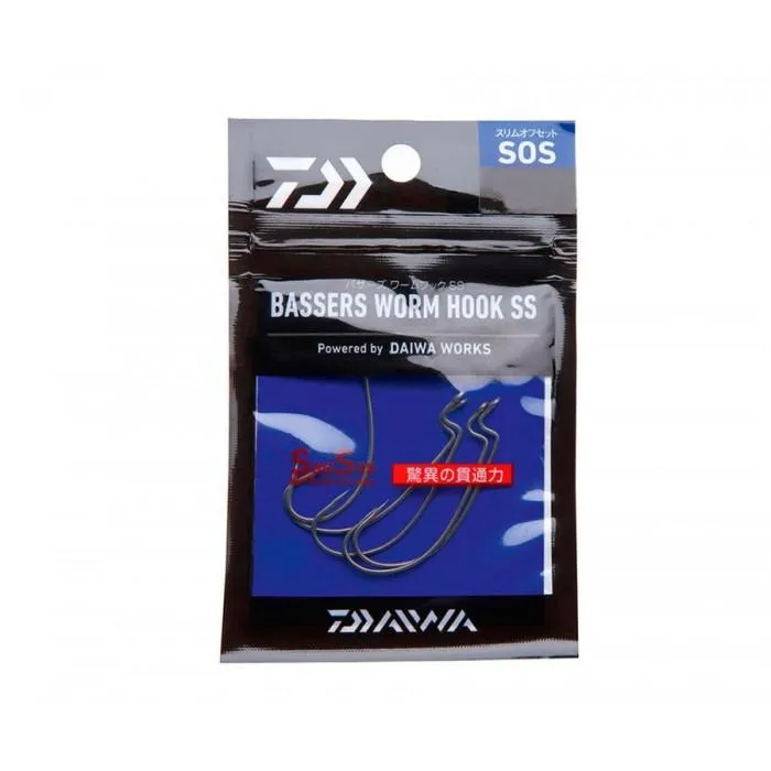 Крючки Daiwa Bassers Worm Hook SOS №1