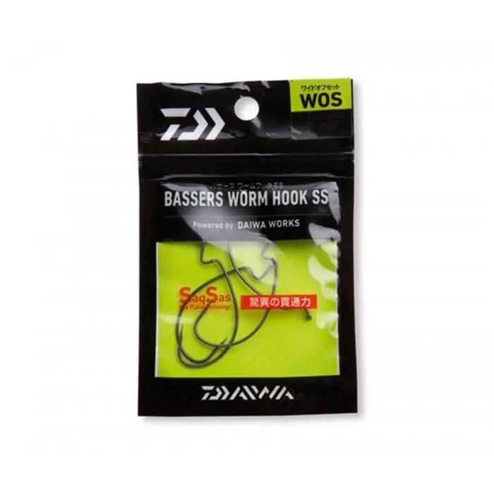 Крючки Daiwa Bassers Worm Hook WOS №1