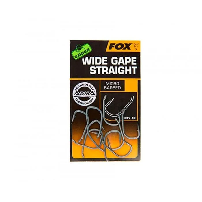 Крючки FOX Arma Point Edges Wide Gape Straight Hook №4