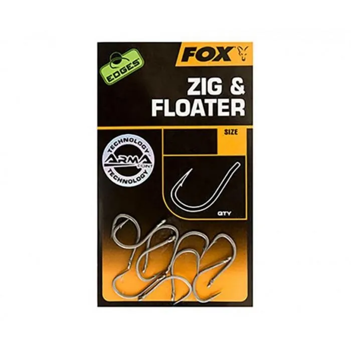 Крючки FOX Edges Arma Point Zig & Floater №6 Barbess