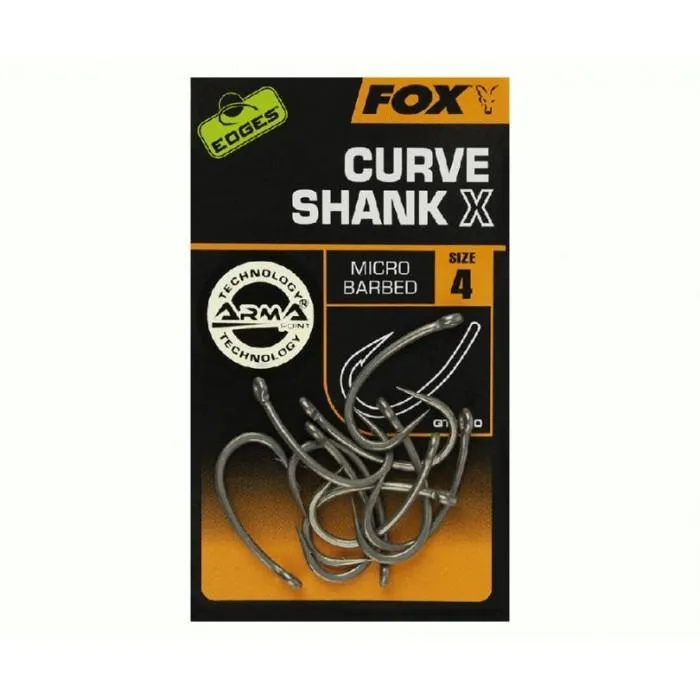 Гачки Fox Edges Curve Shank X №4