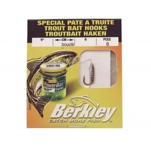 Крючки с поводком Berkley Trout Bait Hook №10, 0.18 мм
