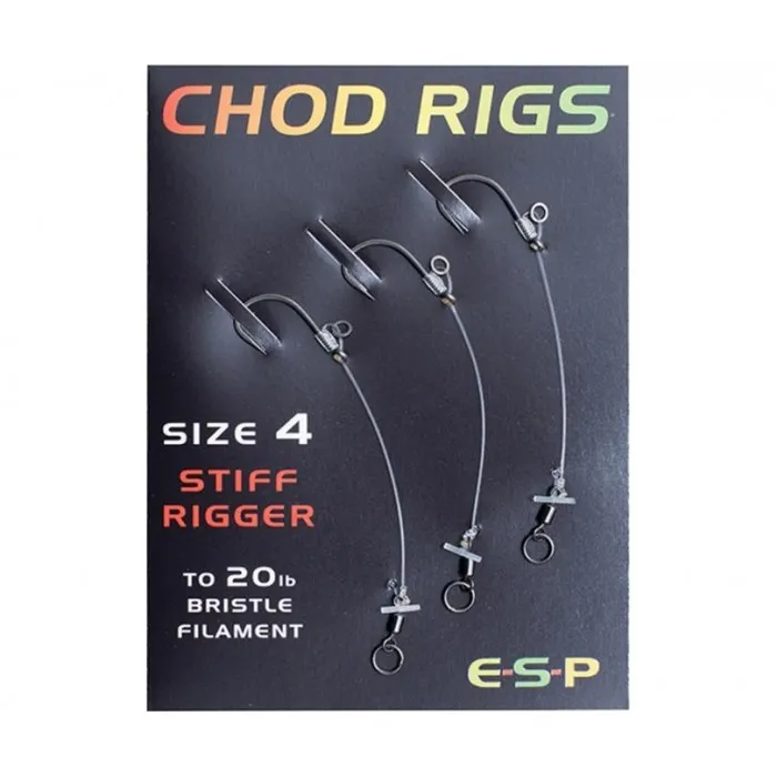 Крючки с поводком ESP Вертолет Chod Rig №4