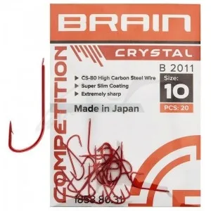 Гачок Brain Crystal B2011 #12 (20 шт/уп) ц:red