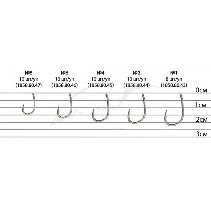 Крючок Brain Sting Classic Wide Gape #1 (8 шт/уп)