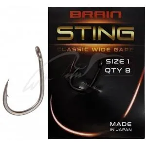 Гачок Brain Sting Classic Wide Gape #1 (8 шт/уп)