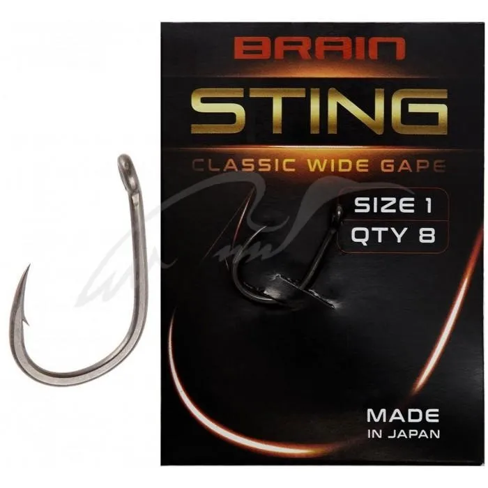 Крючок Brain Sting Classic Wide Gape #1 (8 шт/уп)