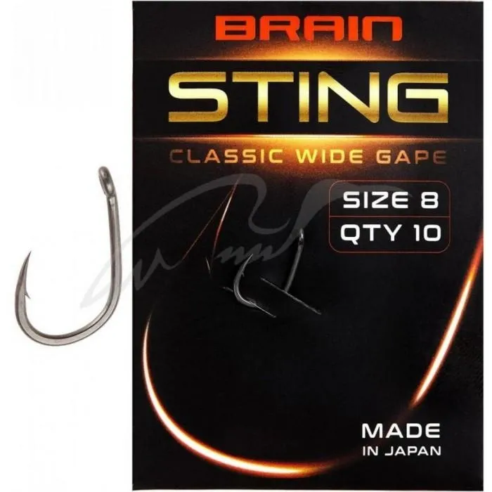 Гачок Brain Sting Classic Wide Gape #8 (10 шт/уп)