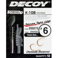 Крючок Decoy K-108 Katana #10 (12 шт/уп)