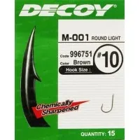 Крючок Decoy M-001 Round Light #10 (15 шт/уп)