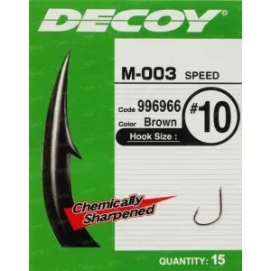 Крючок Decoy M-003 Speed #10 (15 шт/уп)
