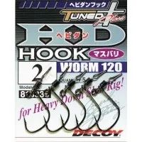 Гачок Decoy Worm120 HD Hook Masubari #2 (5 шт/уп)