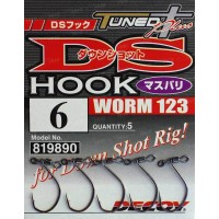 Гачок Decoy Worm123 DS Hook Masubari #6 (5 шт/уп)