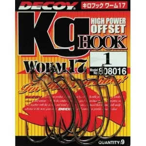 Крючки Decoy Kg Hook Worm 17 №1