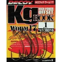 Крючки Decoy Kg Hook Worm 17 №1/0