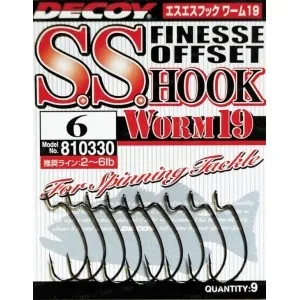 Крючок Decoy S.S. Hook Worm 19 №6