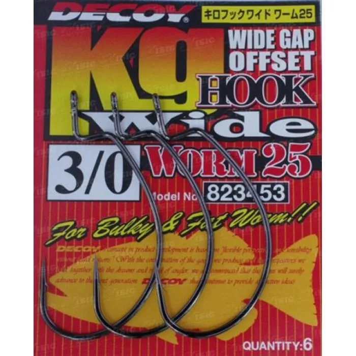 Крючок Decoy Worm 25 Hook Wide №1