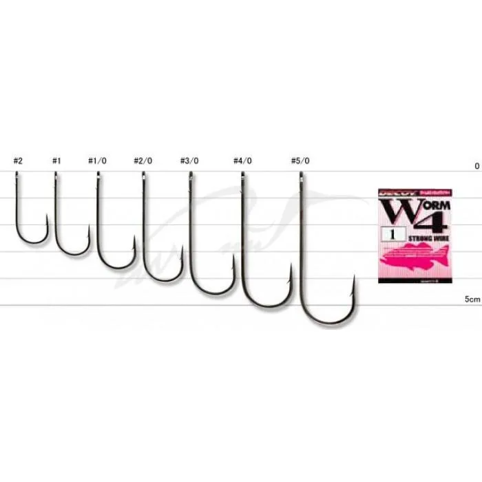 Крючки Decoy Worm 4 Strong Wire 3/0