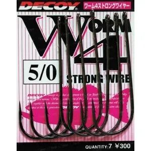 Крючок Decoy Worm4 Strong Wire #5/0 (7 шт/уп)