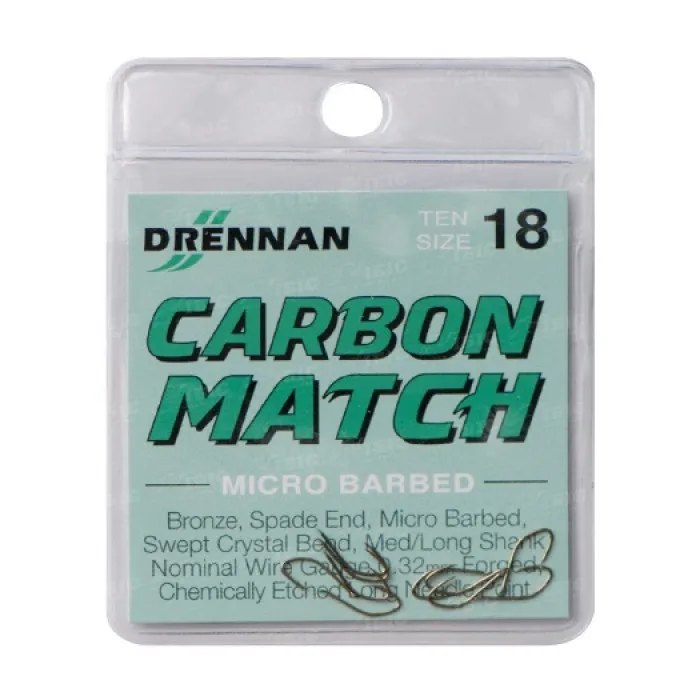 Гачок Drennan Carbon Match №18