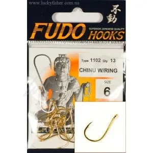 Гачок Fudo Chinu W/Ring GD №4
