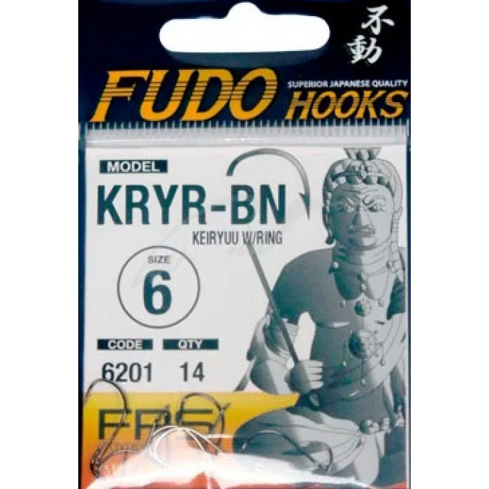 Крючок Fudo Keiryu W/Ring BN №12