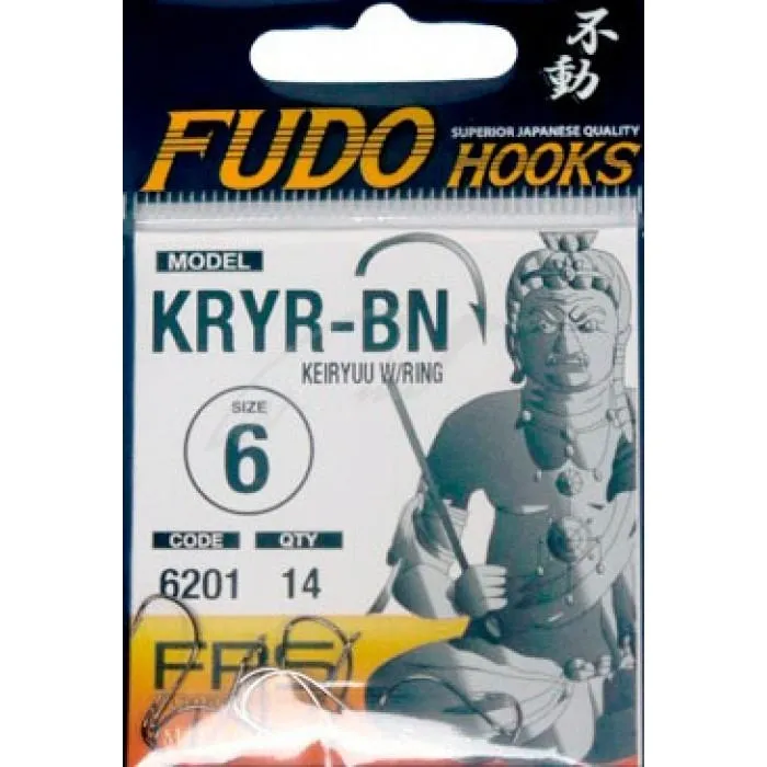 Крючок Fudo Keiryu W/Ring BN №17