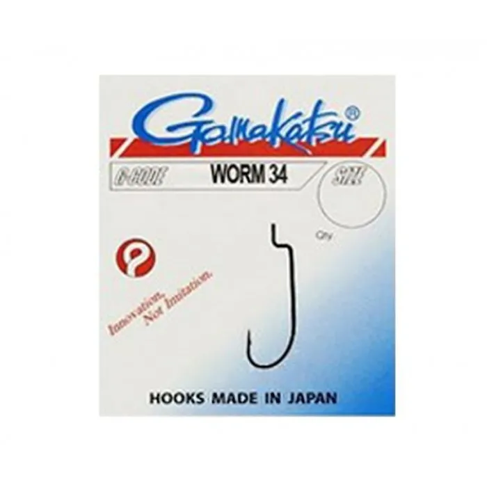 Крючок Gamakatsu Worm 34 NS №1