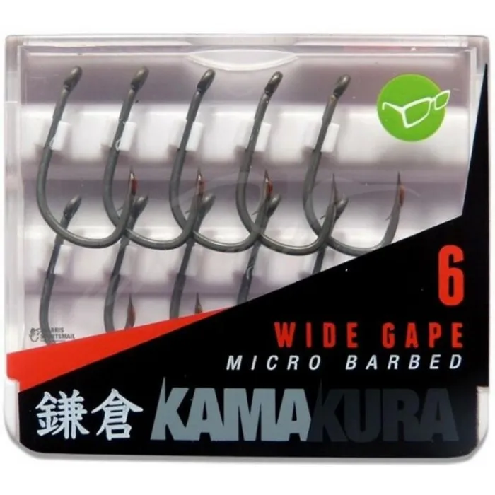 Крючок карповый Korda Kamakura Wide Gape Micro Barbed №8 (10 шт/уп)